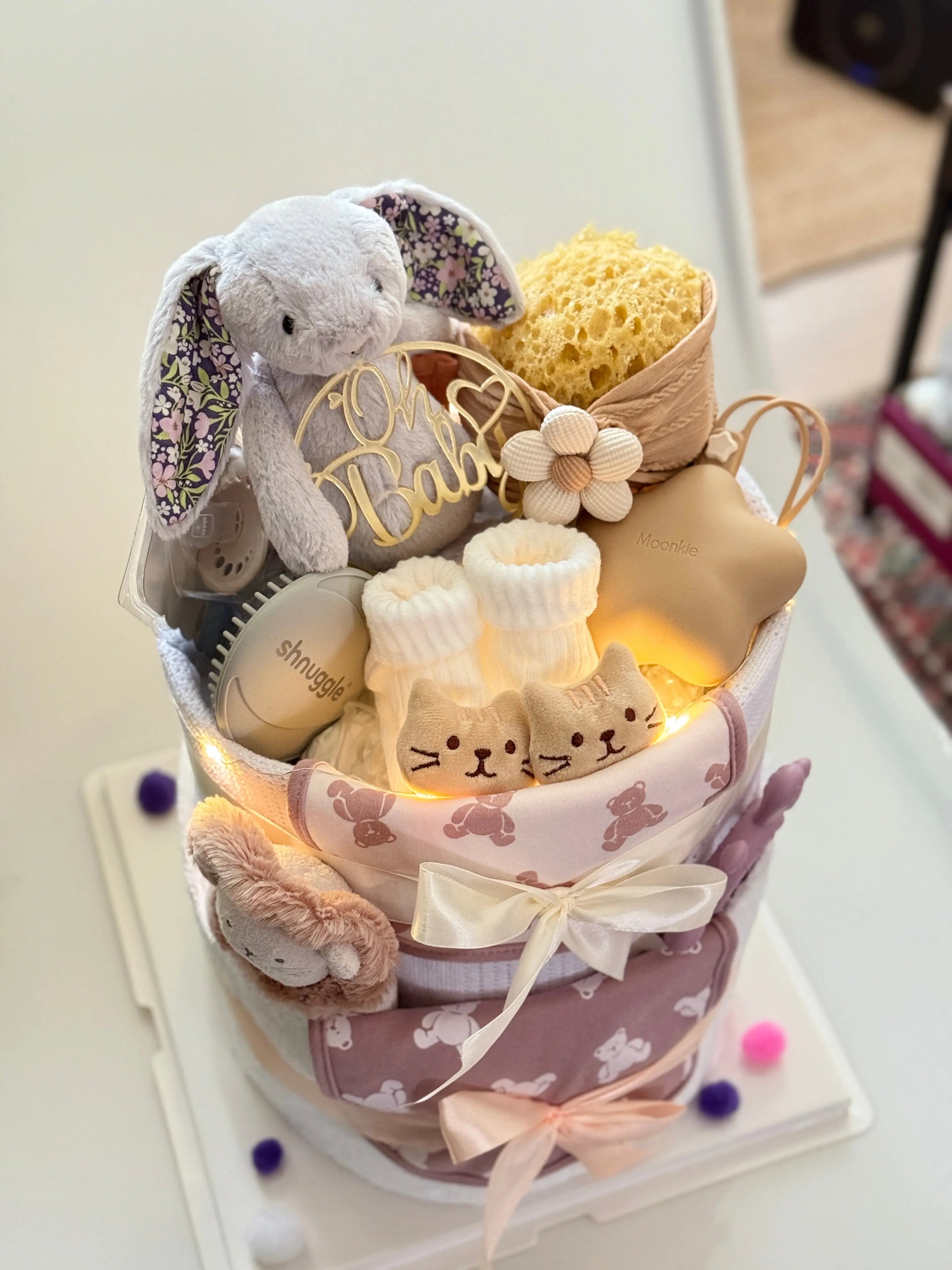 Luxury diaper cake no.001 Bear Bear Che