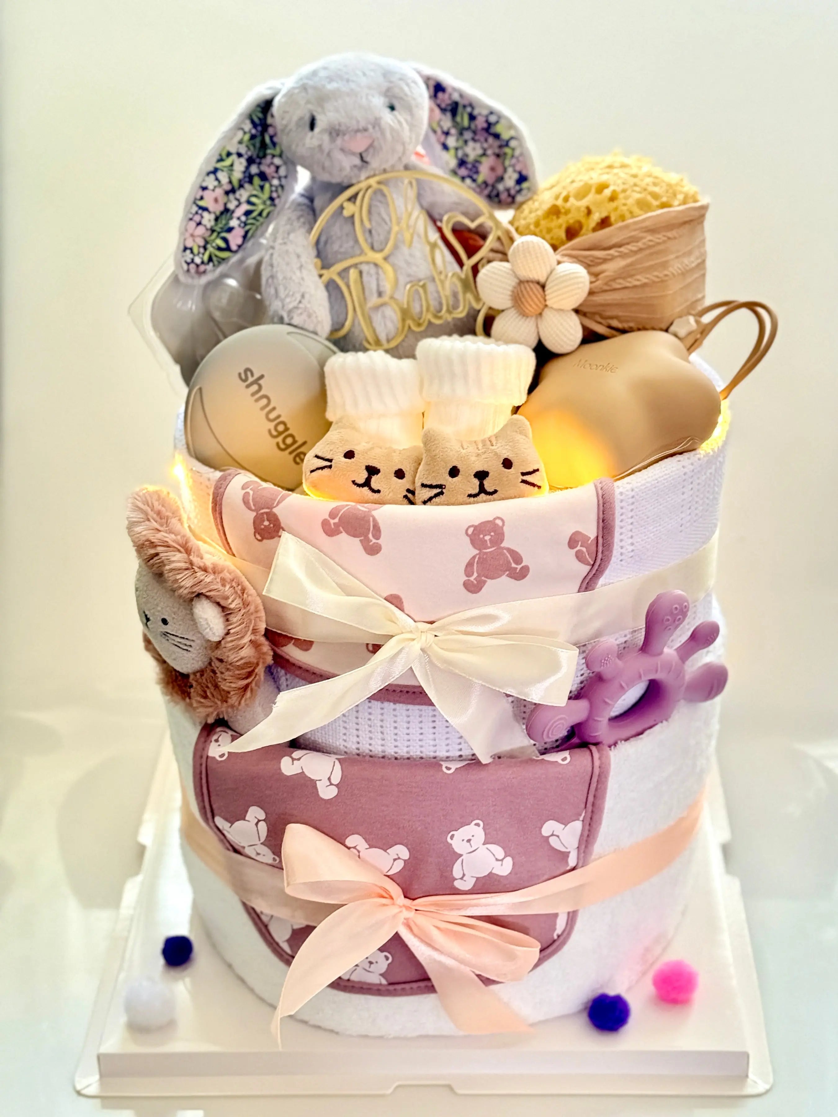 Luxury diaper cake no.001 Bear Bear Che