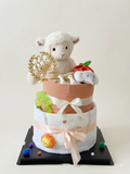 Premium Nappy Cake No.006 Bear Bear Che