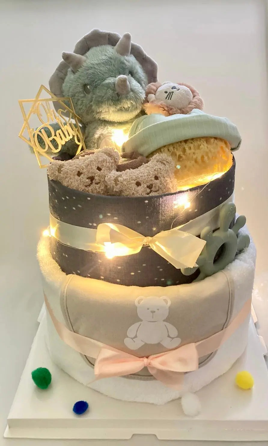 Premium diaper cake No.002 - Bear Bear Che