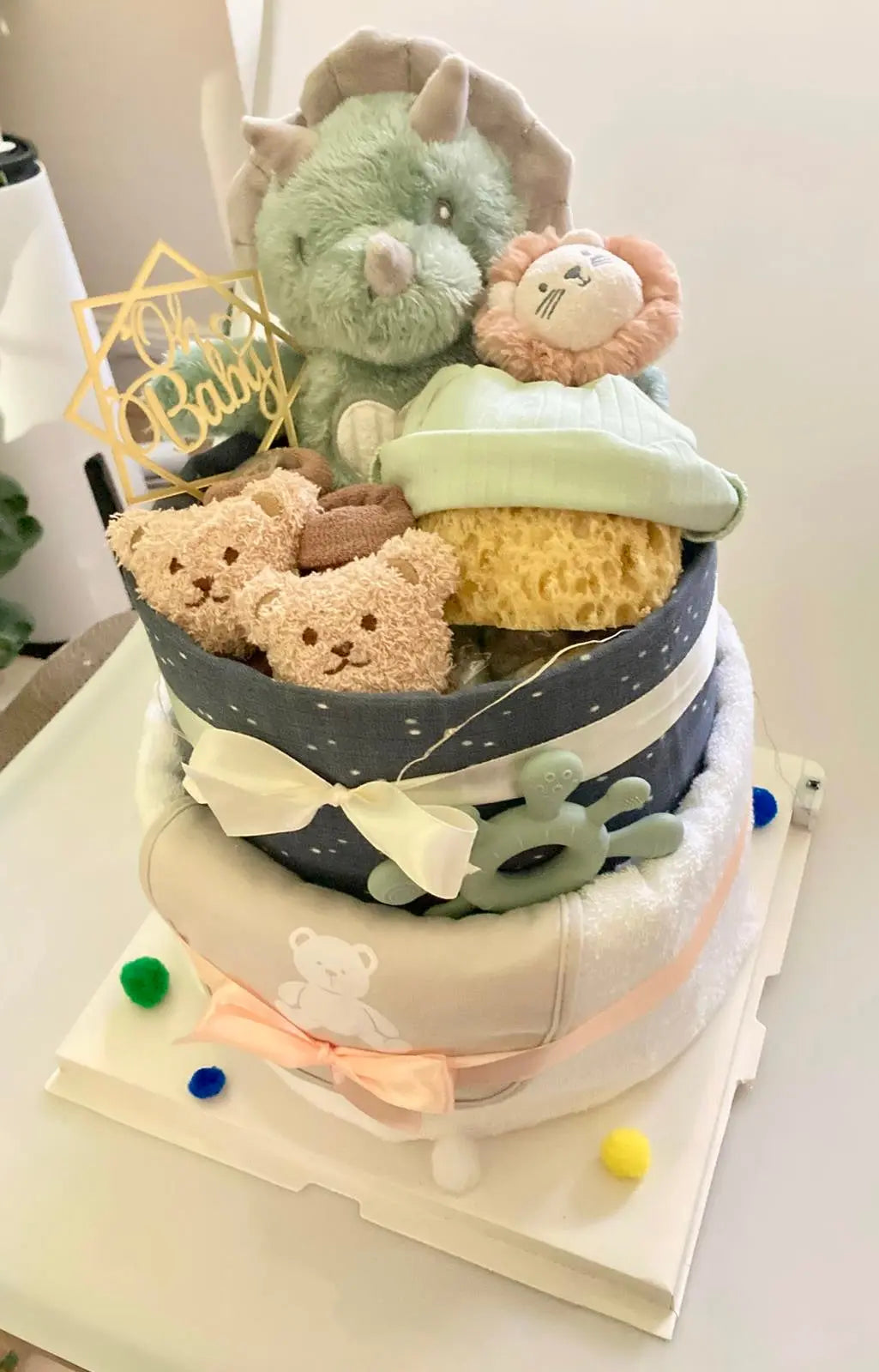 Premium diaper cake No.002 - Bear Bear Che