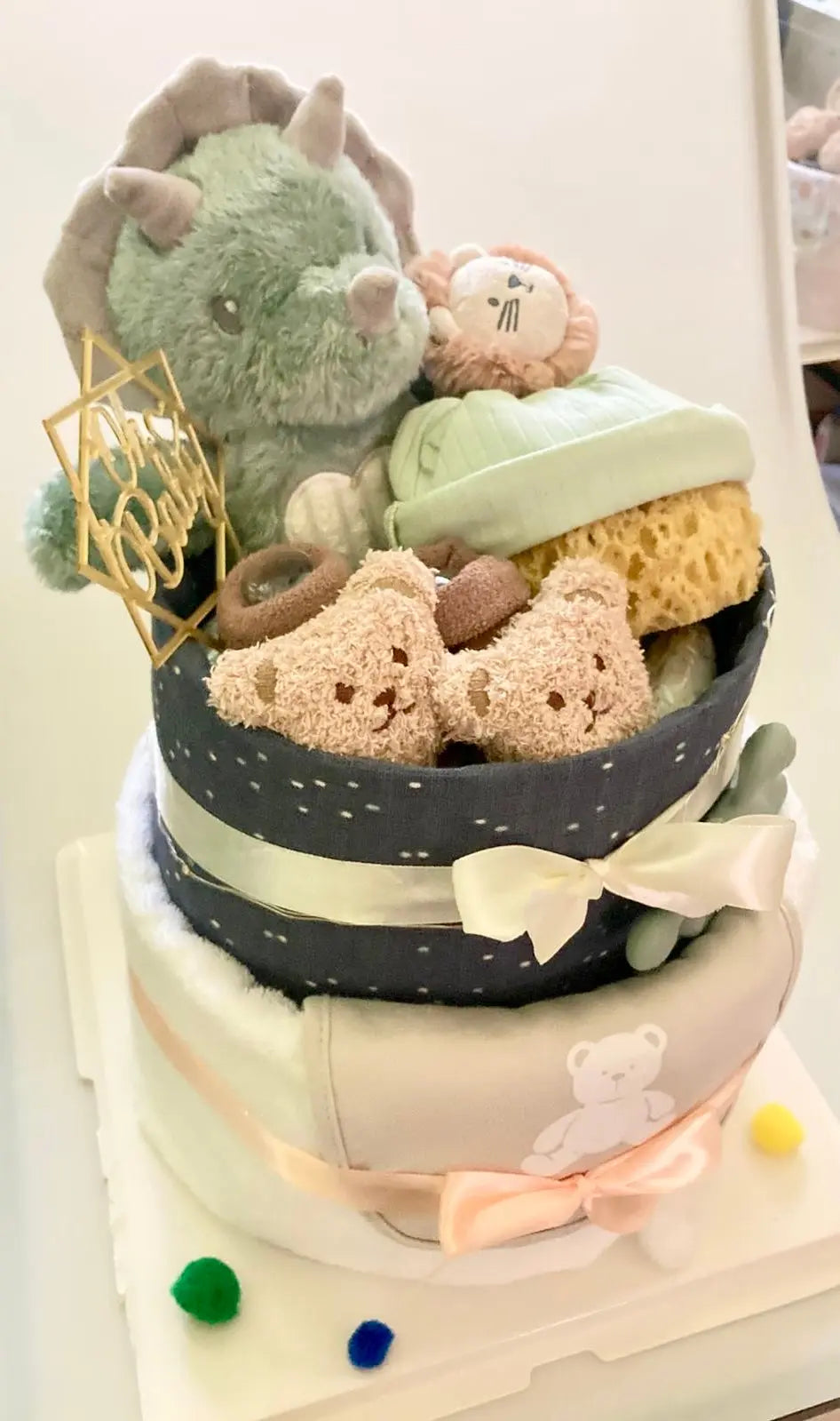 Premium diaper cake No.002 - Bear Bear Che