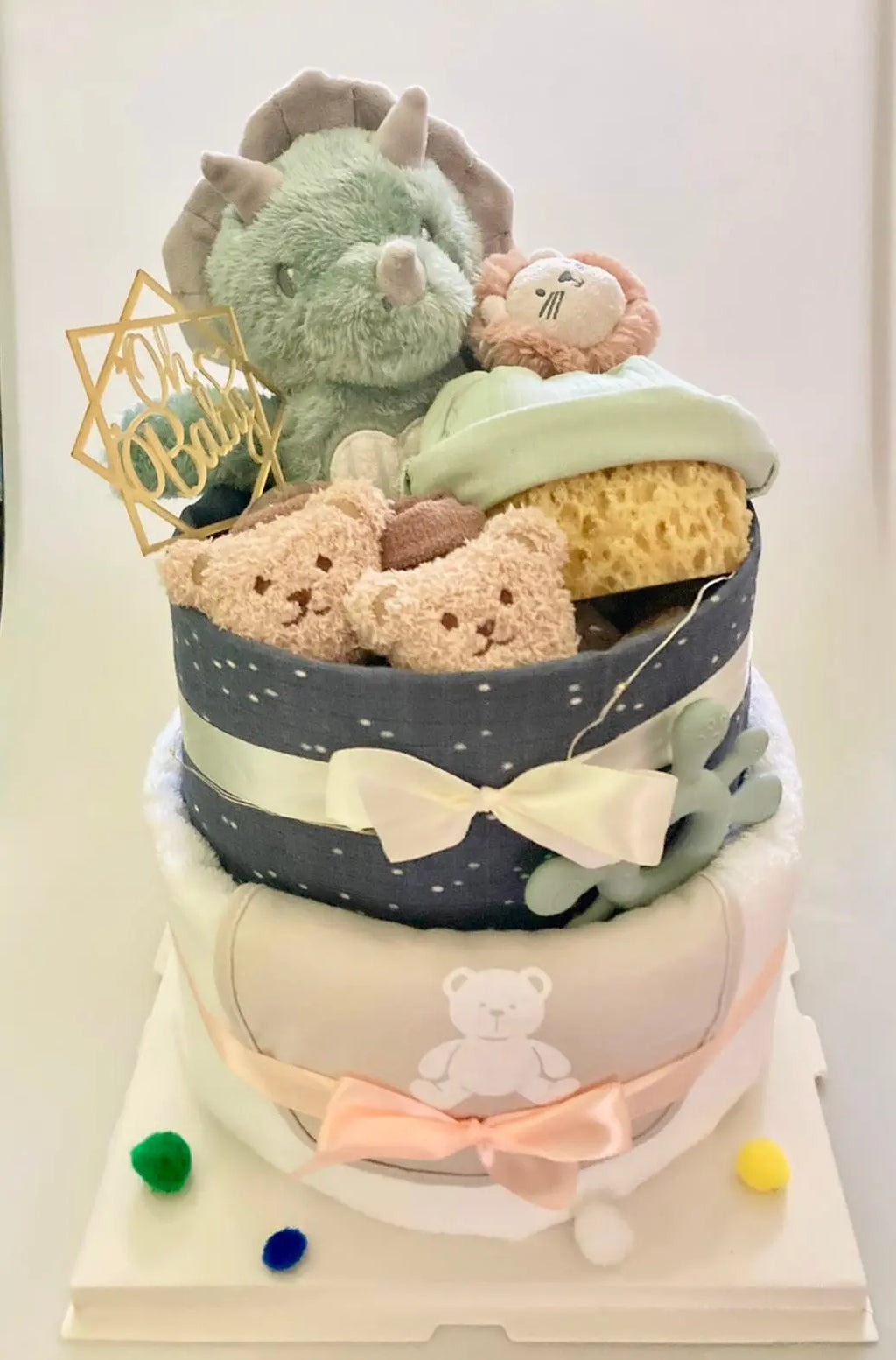 Premium diaper cake No.002 - Bear Bear Che