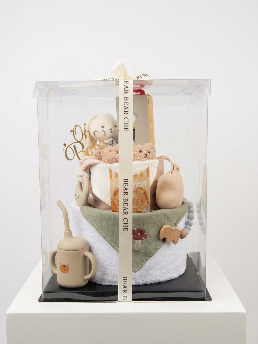 Luxury Nappy Cake No.003 Bear Bear Che