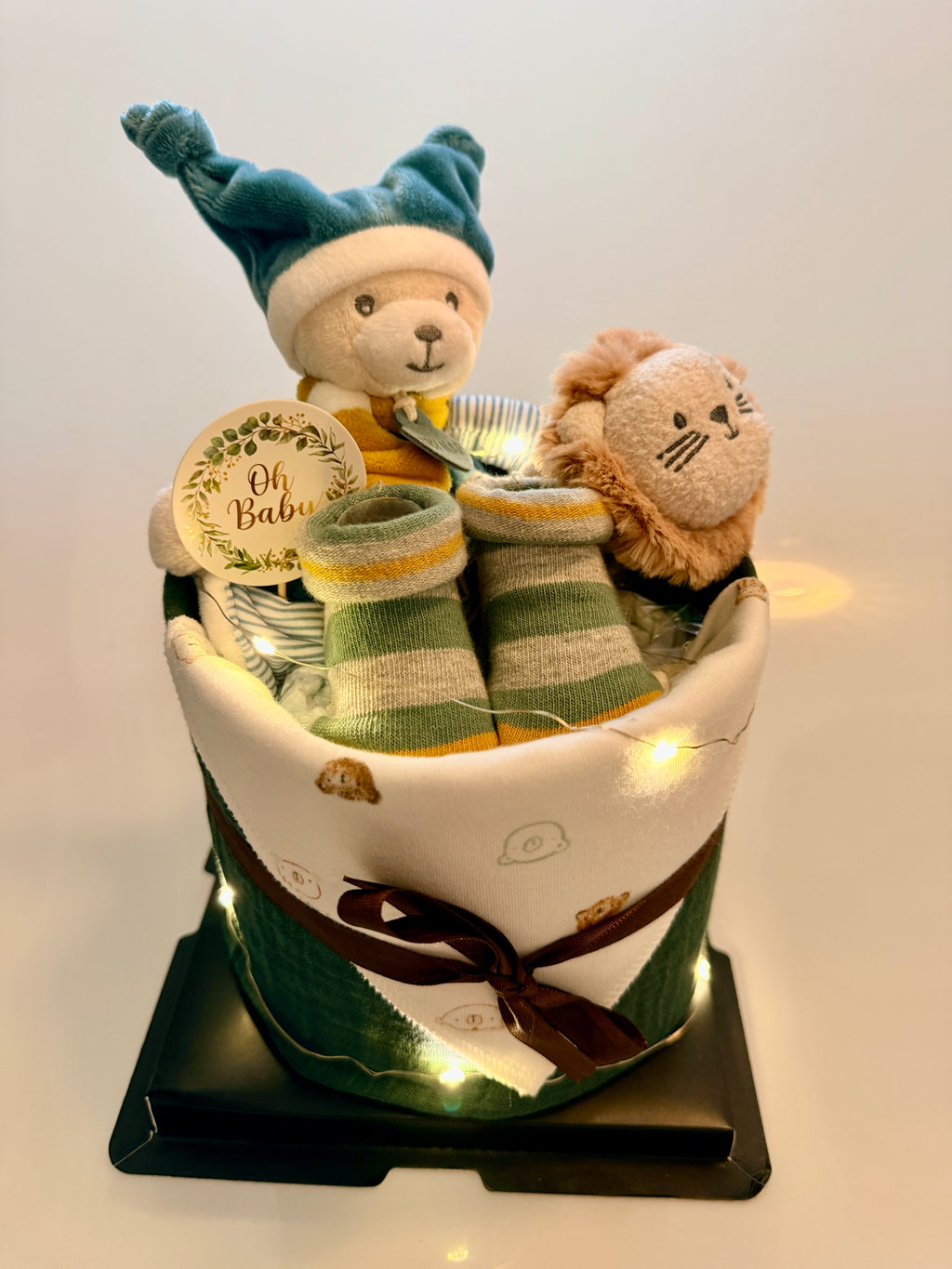 Standard Nappy Cake No.018 Bear Bear Che