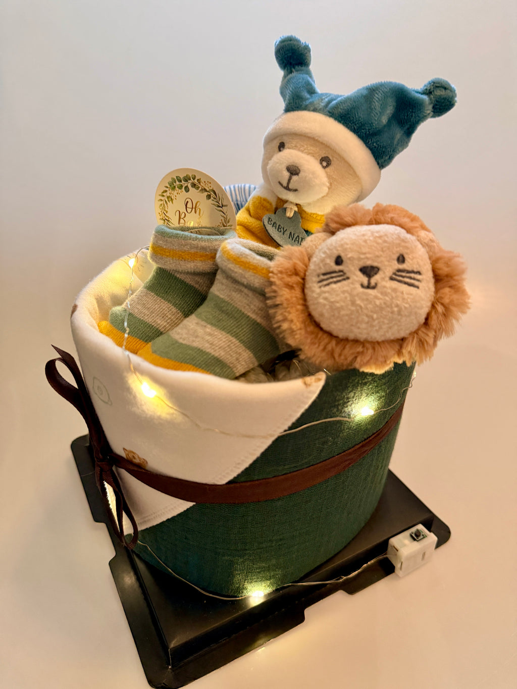 Standard Nappy Cake No.018 Bear Bear Che