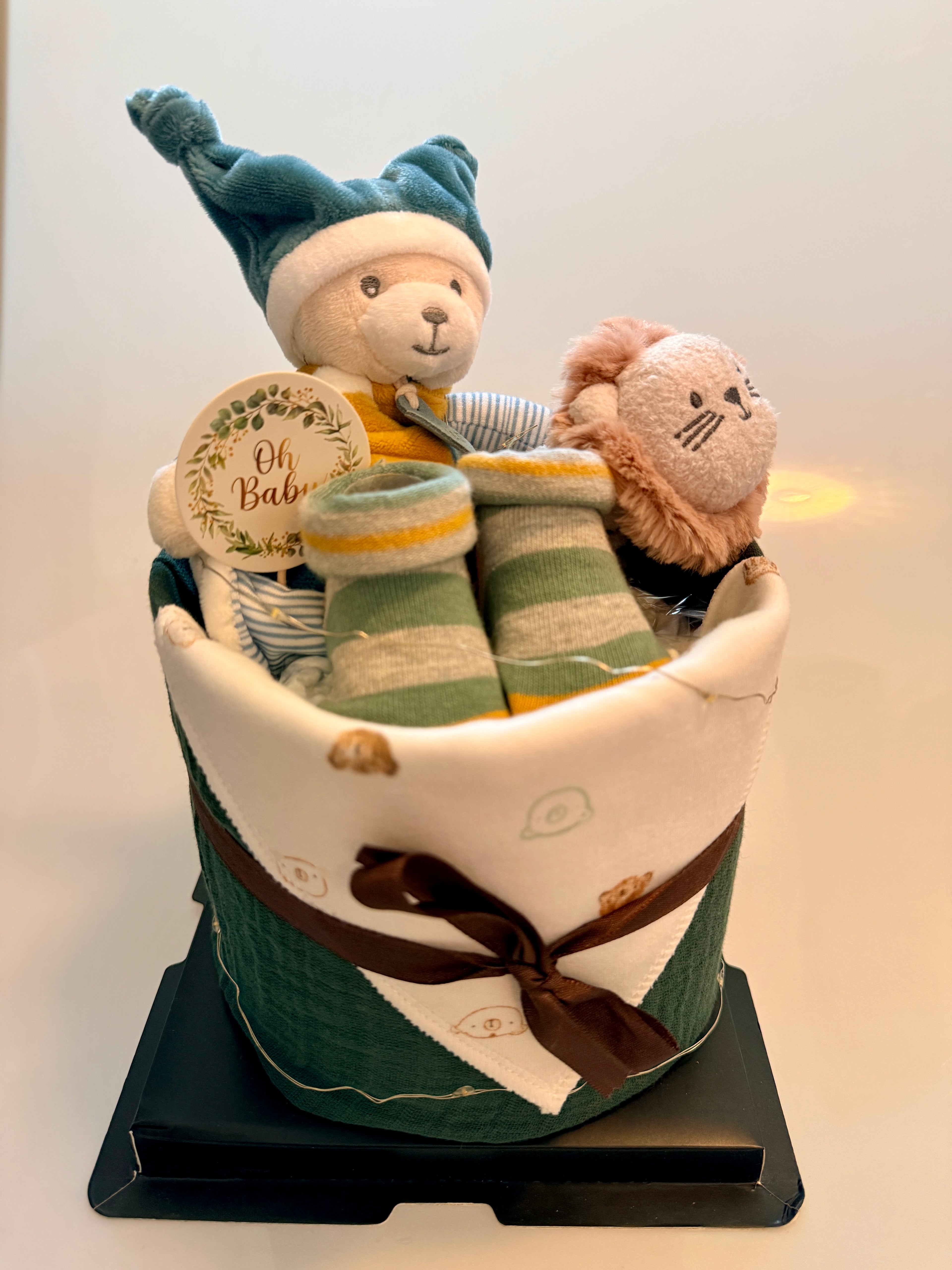 Standard Nappy Cake No.018 Bear Bear Che