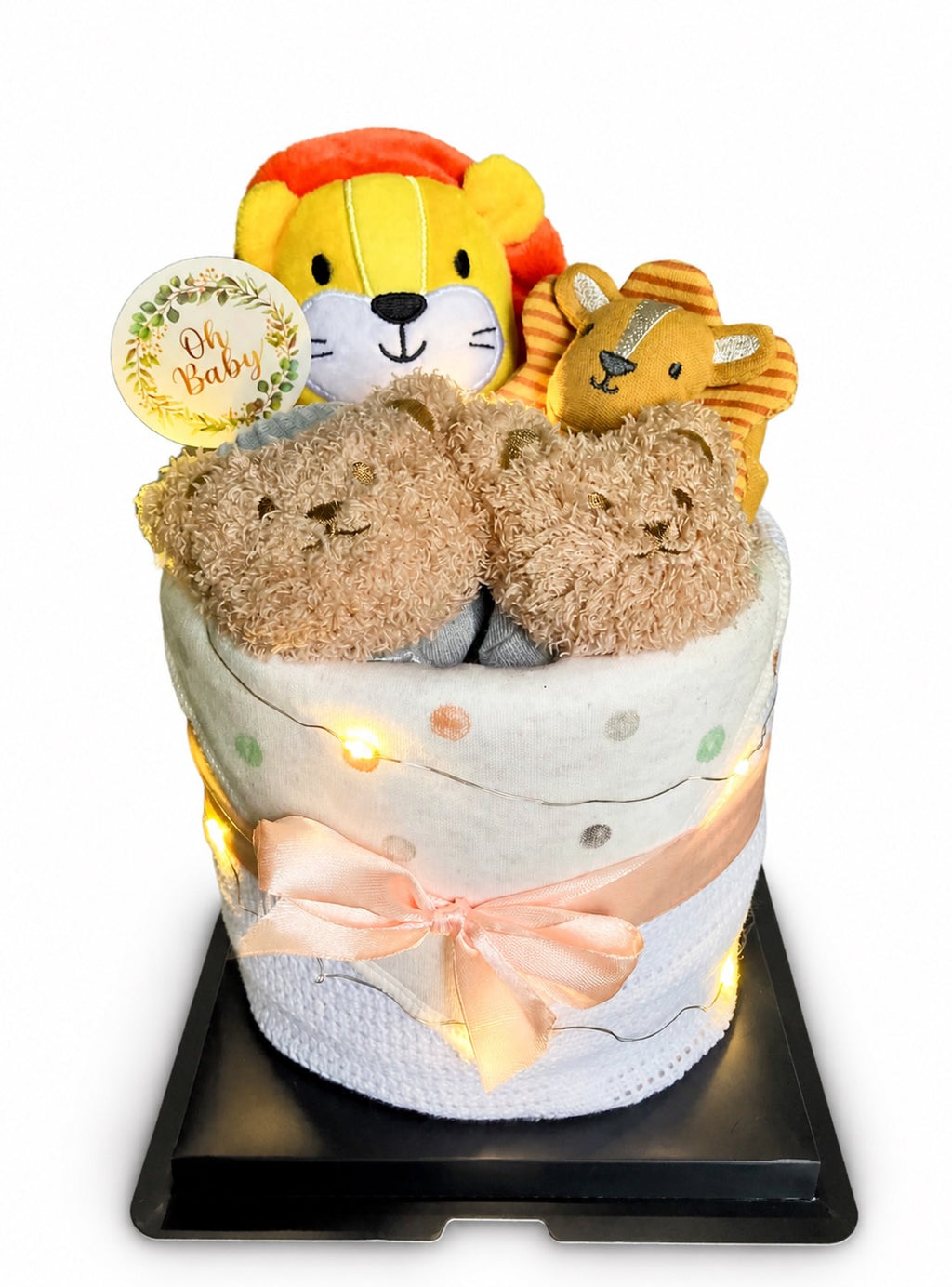 Standard Nappy Cake No.012 Bear Bear Che