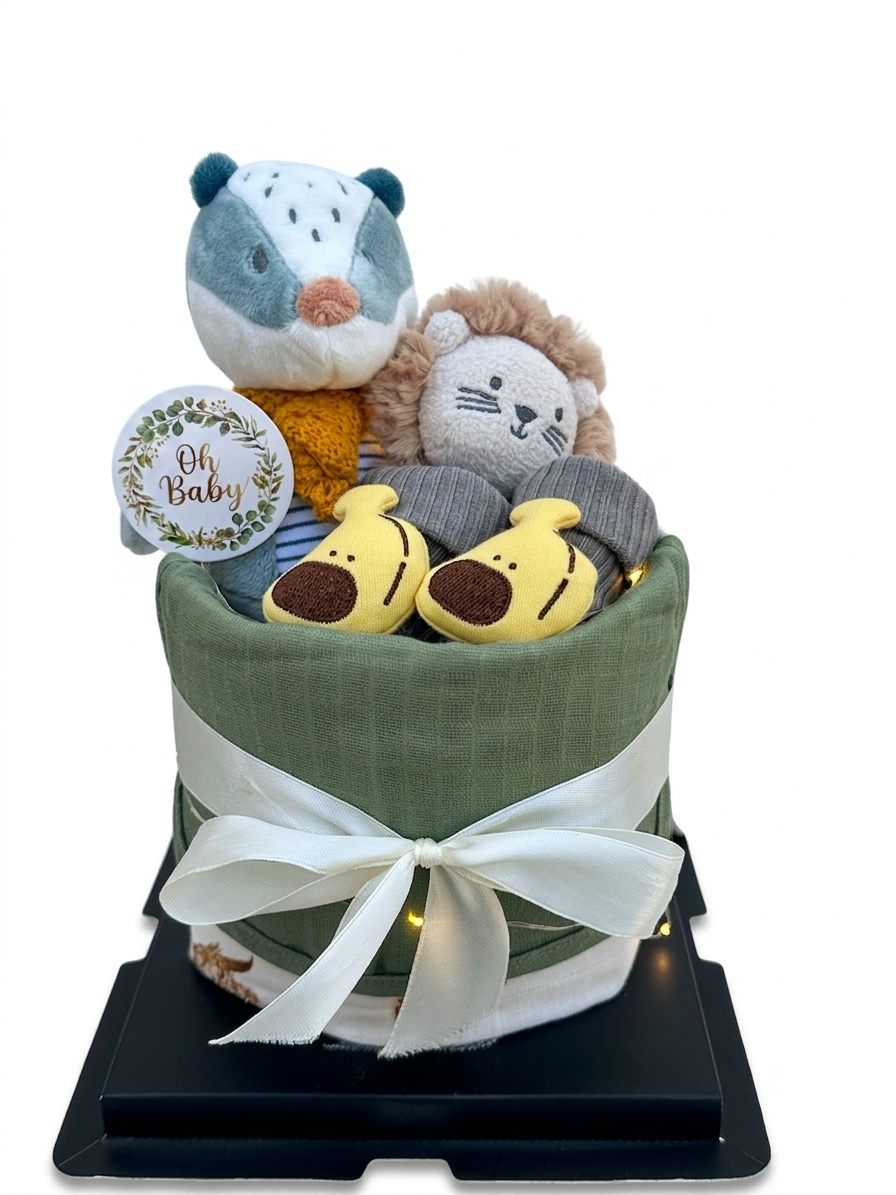 Standard Nappy Cake No.019 Bear Bear Che
