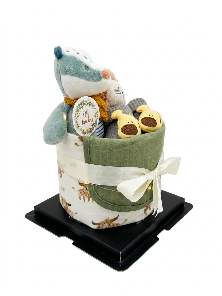 Standard Nappy Cake No.019 Bear Bear Che