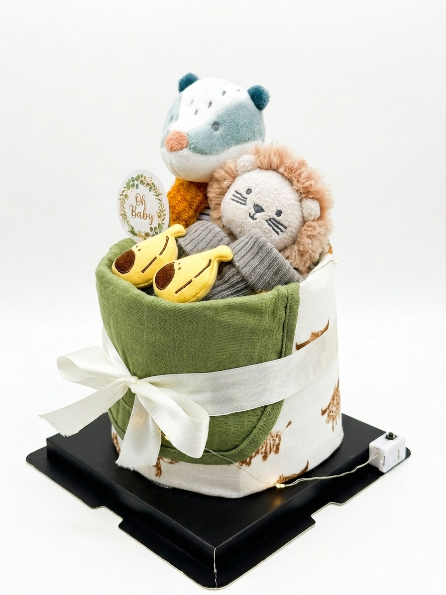 Standard Nappy Cake No.019 Bear Bear Che