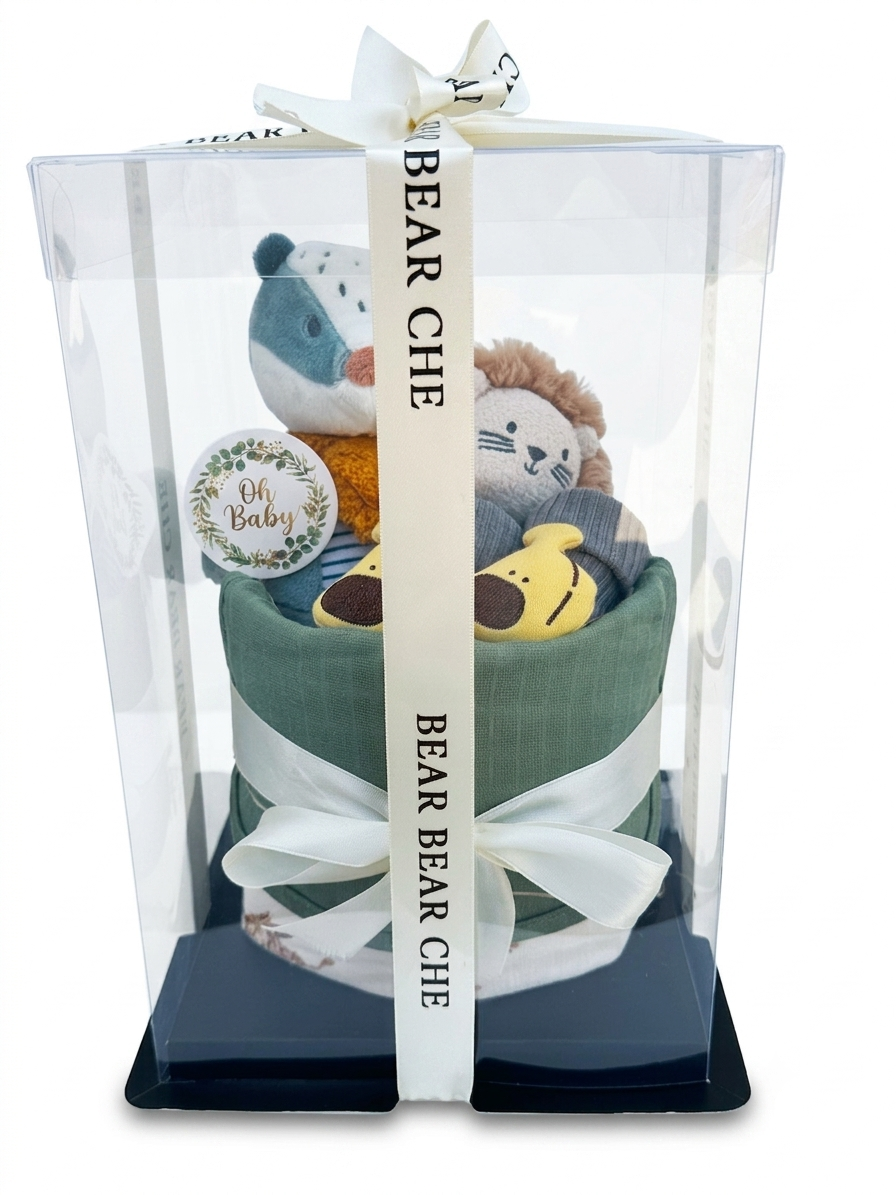 Standard Nappy Cake No.019 Bear Bear Che