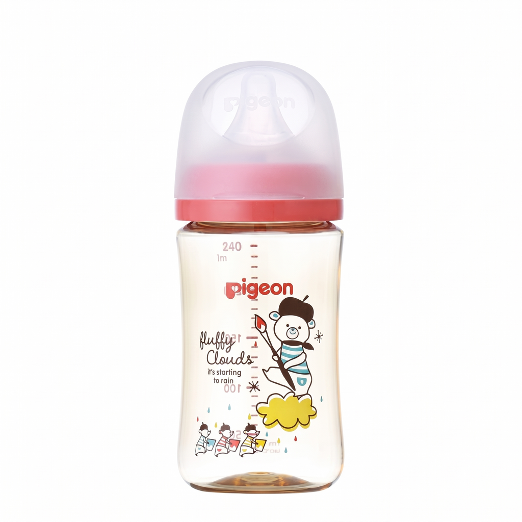 Pigeon Mother's Touch Baby Feeding Bottle | Plastic 240ml | 3 Months+
