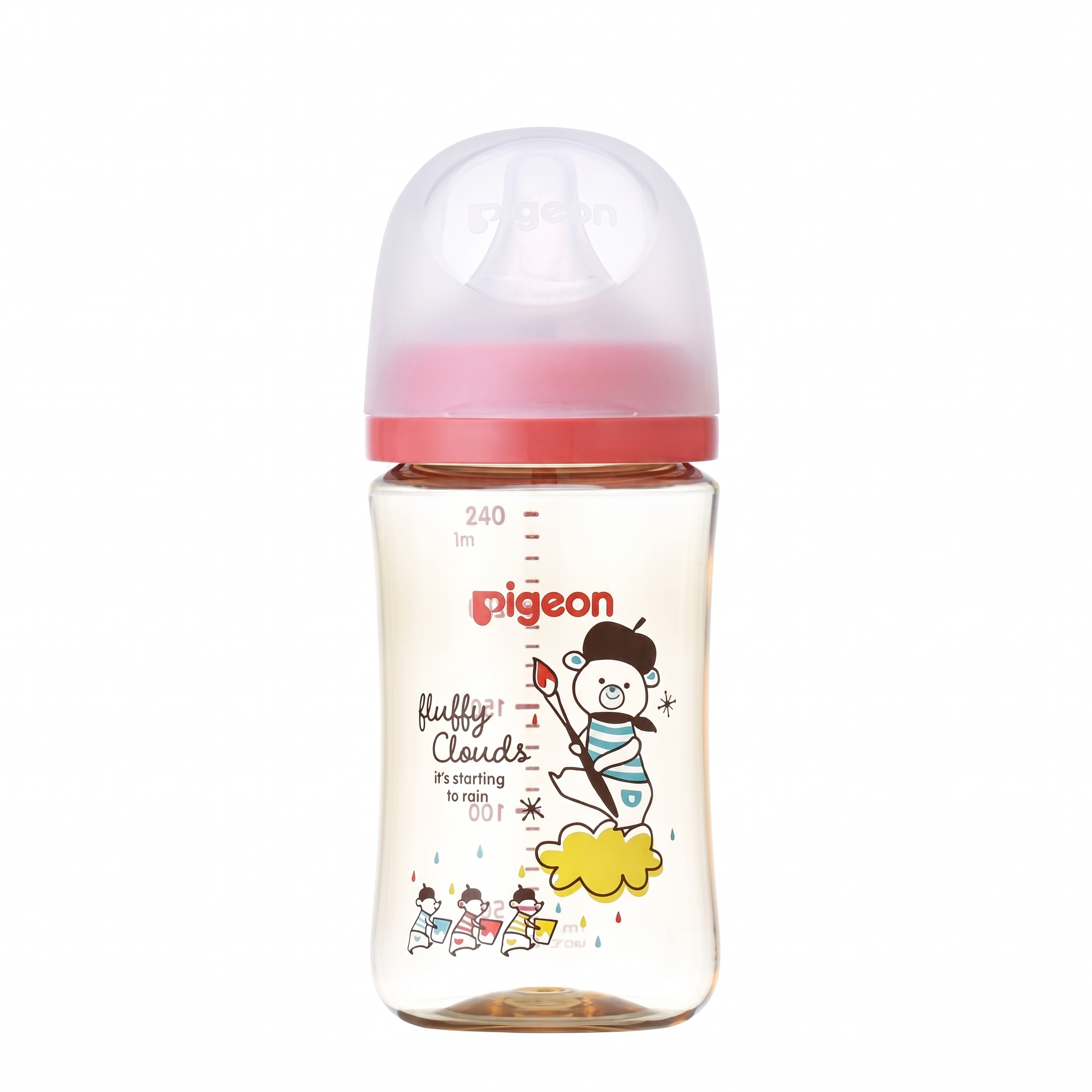 Pigeon Mother's Touch Baby Feeding Bottle | Plastic 240ml | 3 Months+