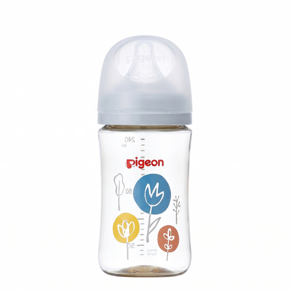 Pigeon Mother's Touch Baby Feeding Bottle | Plastic 240ml | 3 Months+