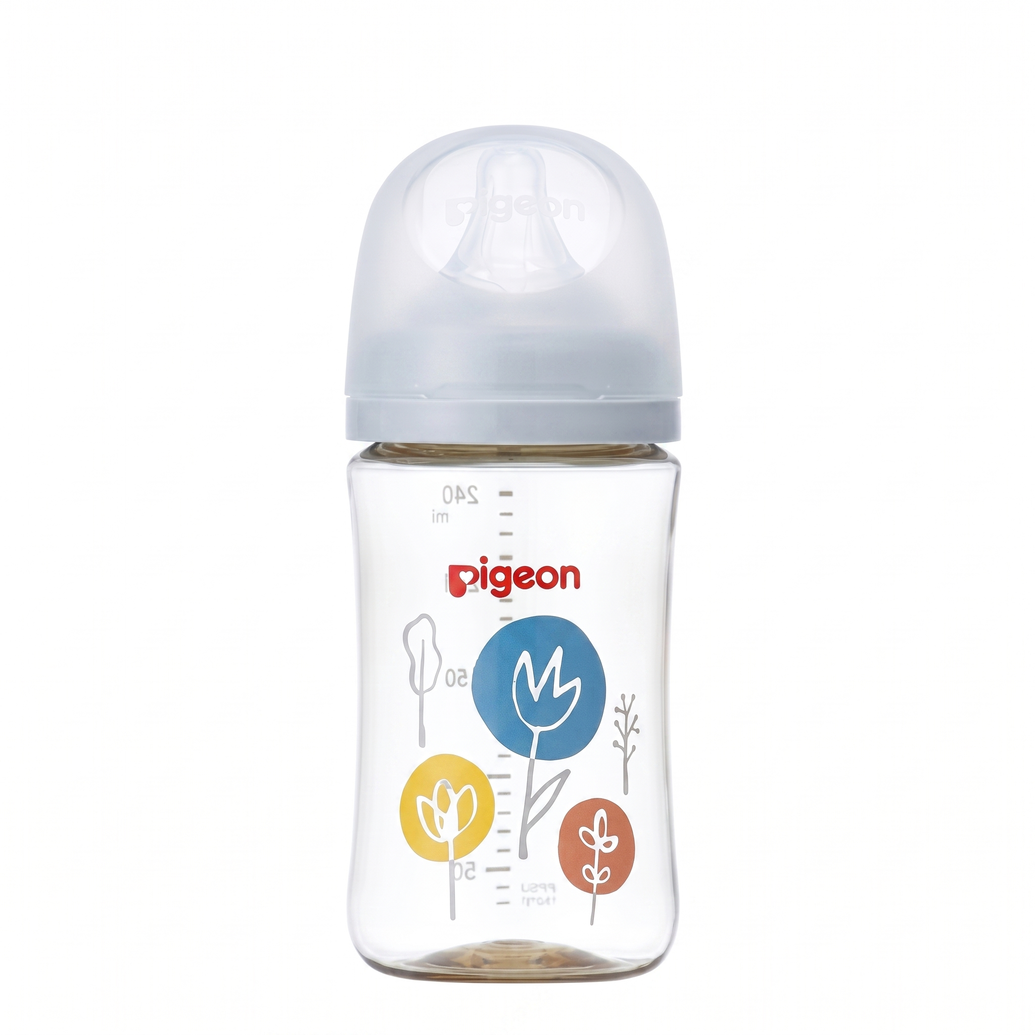 Pigeon Mother's Touch Baby Feeding Bottle | Plastic 240ml | 3 Months+